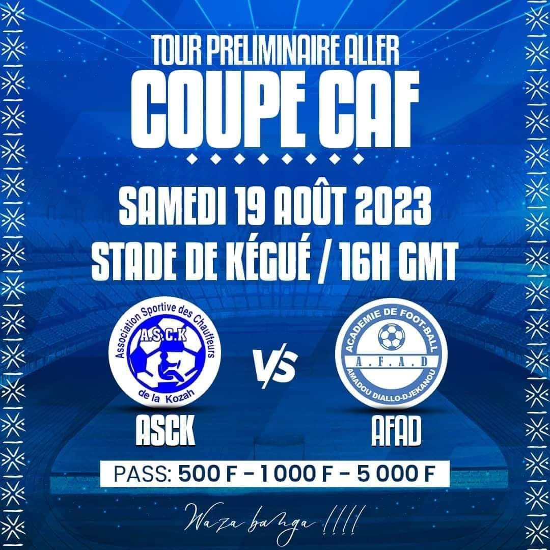 Préliminaires coupe CAF : Livestream du match ASCK (Togo) vs AFAD (Côte d'Ivoire)