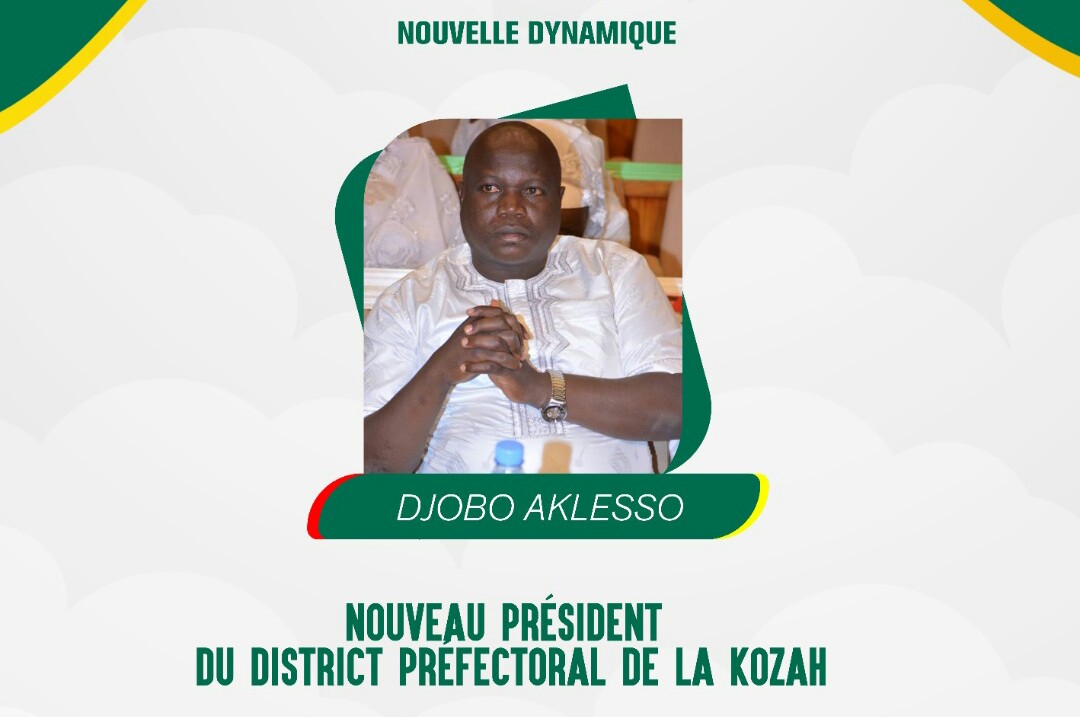 ELECTIONS DES DISTRICTS PRÉFECTORAUX DE FOOTBALL: DJOBO AKLESSO ELU PRESIDENT DU DISTRICT DE LA KOZAH.  