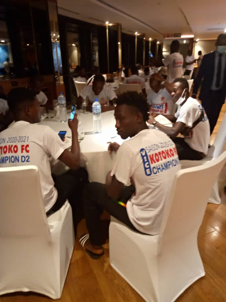 Le vice champion de la deuxième division togolaise s'offre un dîner de gala à l'hôtel 2 février de Lomé.