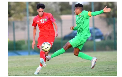 Nos éperviers U-20  font match nul en amical face au Maroc.