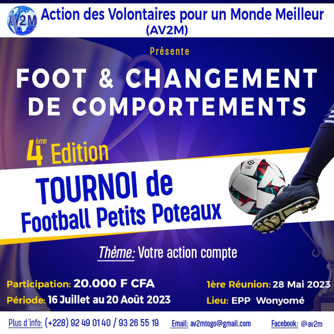 Tournoi Foot et Changement de Comportement : lancement officiel de la quatrième édition