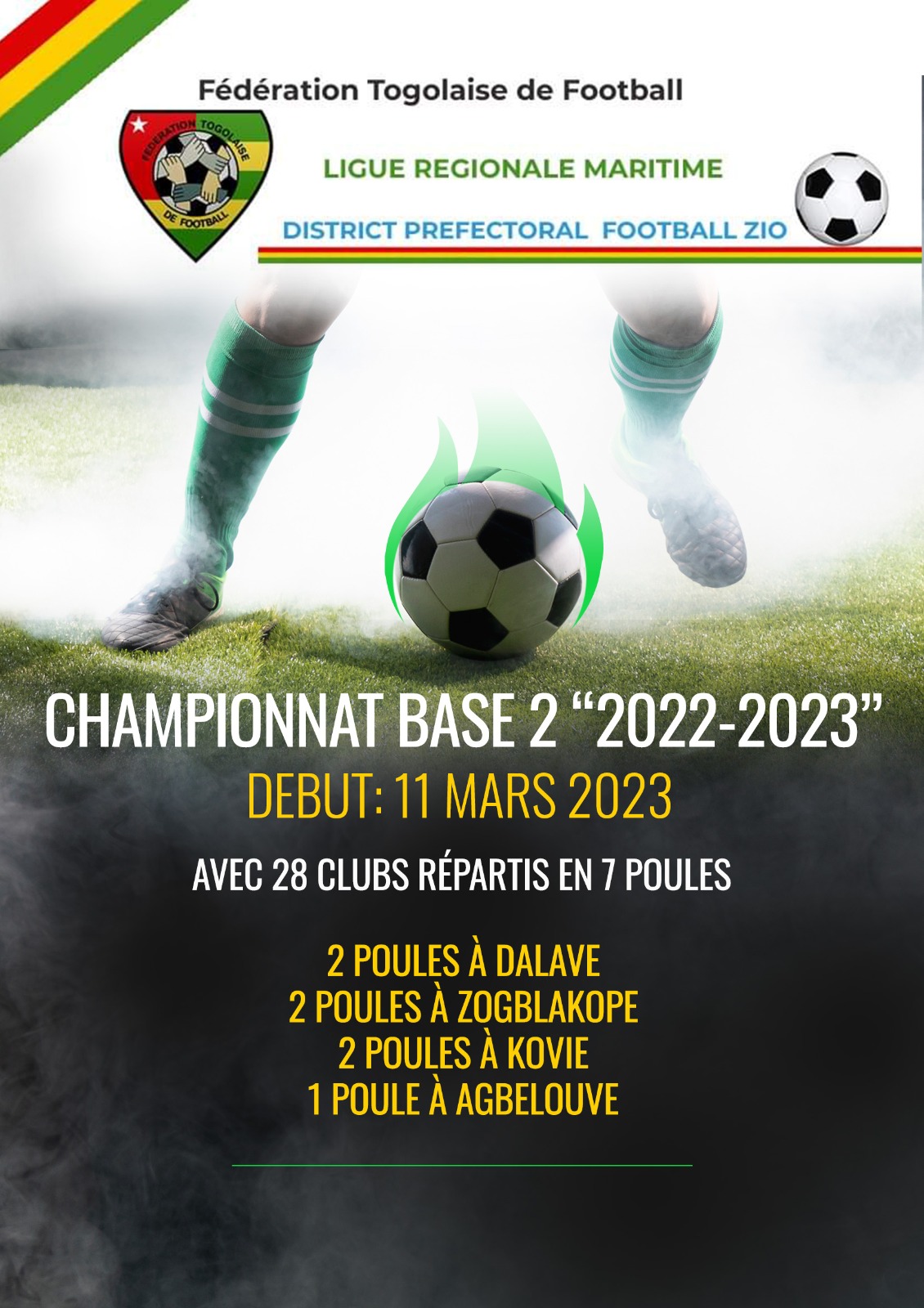 Championnat DPFZ Saison 2022-2023 : 28 clubs de la préfecture engagés 